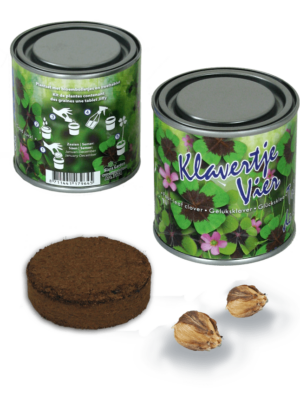 klavertje vier in blik